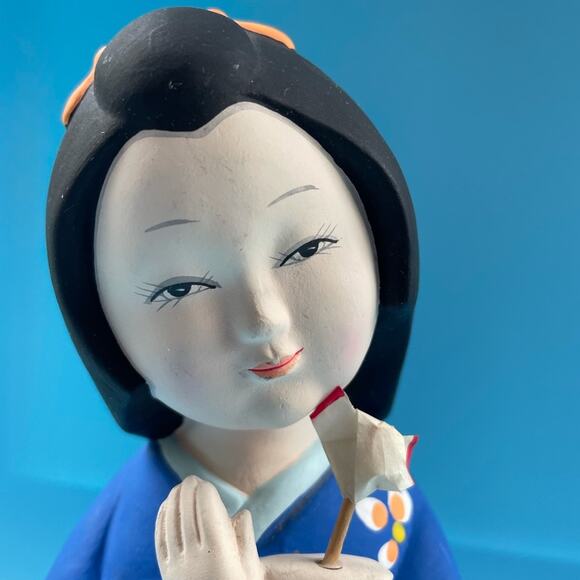 Hakata doll - Ceramic Japanese Girl Figurine - Picture 8 of 10